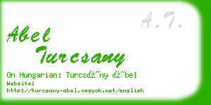 abel turcsany business card